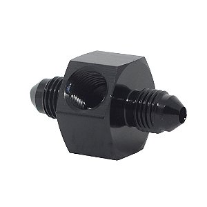 Adaptador 3AN / AN3 com saída para sensor 1/8" NPT - Preto - Metal Horse