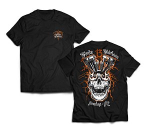 Camiseta Masculina Twin Skull Monster - Preta - Twin13