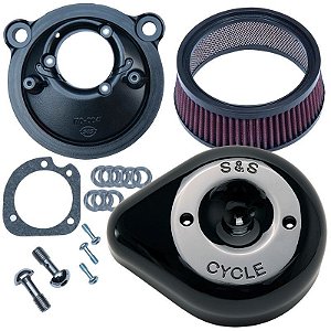 Kit Filtro de Ar SS Cycle Stealth com Tampa Teardrop para Sportster - Fechado