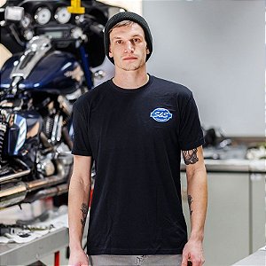 Camiseta Vintage Tour S&S Cycle - Preto