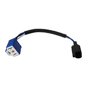 Chicote 12cm Adaptador H4 para H13 - Twin13