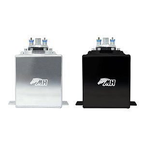 Tanque de Combustível Universal para Motos de Arrancada com Bomba Bosch 044 com 3 entradas / saídas 6AN / AN6 - 2L - Metal Horse