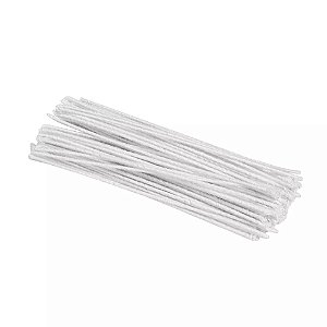 ARAME ENCAPADO ESPESSURA 23, BRANCO 14 CM, 100 UNIDADES