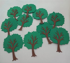 APLIQUE ÁRVORE , PACOTE COM 10 UNIDADES