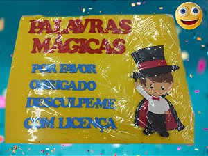 PAINEL EM EVA PALAVRAS MAGICAS