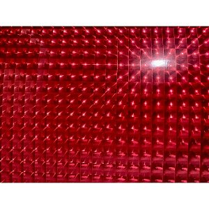 PLACA DE EVA ESPECIAL 40 X 48 CM, 5 FOLHAS - VERMELHO ESCURO (HOLOGRÁFICO)