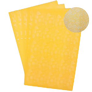EVA Estampado Placas de 40x60cm 1.5 Pacotes com 5 folhas (ANIVERSARIO TEMA LARANJA )