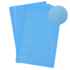EVA Estampado Placas de 40x60cm 1.5 Pacotes com 5 folhas ( COMETAS TEMA AZUL )