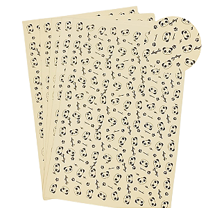 EVA Estampado Placas de 40x60cm 1.5 Pacotes com 5 folhas ( PANDA TEMA BEGE )