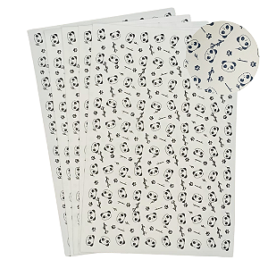 EVA Estampado Placas de 40x60cm 1.5 Pacotes com 5 folhas ( PANDA TEMA BRANCO )