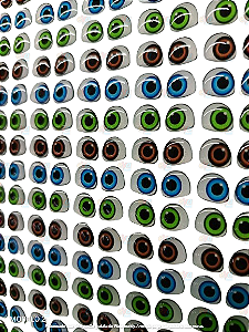 OLHINHOS RESINADOS MODELO 2-P