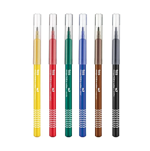 Canetinha Hidrocor 6 cores Mega - Tris