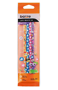 Lapis Grafite Bazze HB Emotions com 4 unidades