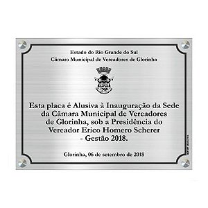 Placa de Inauguração