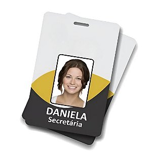 Crachá de Identificação em PVC avulso básico