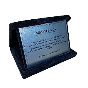 Placa de Homenagem com Acabamento Luxo