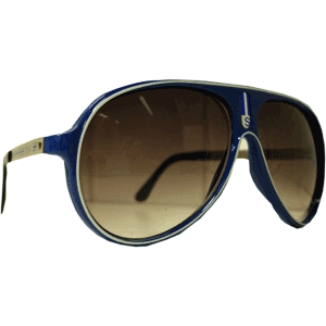 Óculos Sport - Azul Marinho - Borda Branca