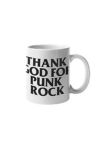 Caneca Thank God for Punk Rock