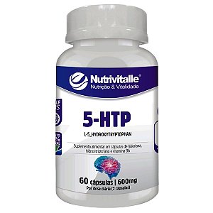 5-HTP 600mg 60 Cápsulas Nutrivitalle