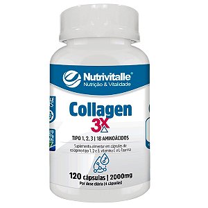 Collagen 3x 120 Cápsulas Nutrivitalle