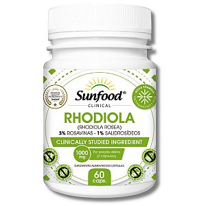 Rhodiola Rosea 1000mg 60 Cápsulas Sunfood