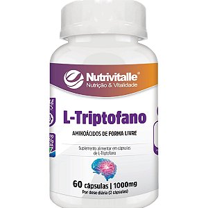 L-Triptofano 1000mg 60 Cápsulas Nutrivitalle