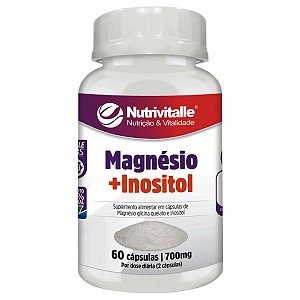 Magnésio + Inositol 700mg 60 Cápsulas Nutrivitalle
