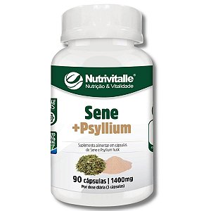 Sene + Psyllium 90 Cápsulas 1400mg Nutrivitalle