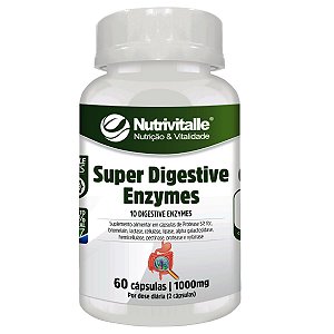 Super Digestive Enzymes 1000mg 60 Cápsulas Nutrivitalle