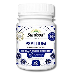 Psyllium 1200mg 60 Cápsulas Sunfood