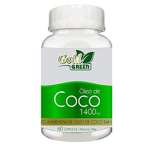 Óleo De Coco 1400mg 60 Softgels Gold Green