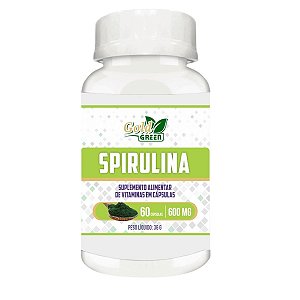 Spirulina Máxima 60 Cápsulas 500mg Gold Green