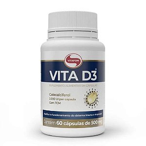 Vita D3 60 Cápsulas 500mg Vitafor