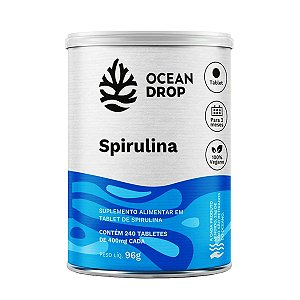 Spirulina 240 Tabletes 400mg Ocean Drop