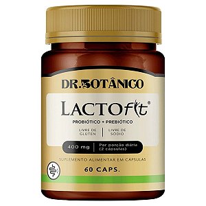 Lactofit Probiótico + Prebiótico 400mg 60 Cápsulas Dr Botânico
