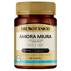 Amora Miura + Vit. C + Vit. B6 + Magnesio 1000mg 60 Cápsulas