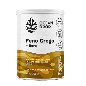 Feno Grego + Boro 120 Capsulas 500mg Ocean Drop