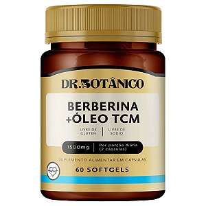 Berberina +Oleo Tcm 60 Softgels 1500mg Dr Botânico