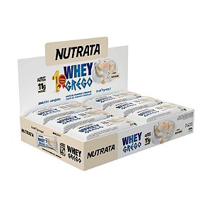 Whey Grego Bar Beijinho 40g Display 12 Unid Nutrata