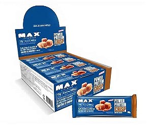 Power Protein Crisp Sabor Milk Cramel 12Unid 44g Max Titanium