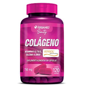 Colageno Verisol Vitamina Minerais 120 Caps 750mg Herbamed