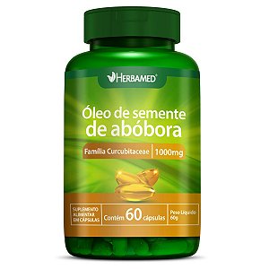 Oleo De Semente De Abobora 60 Capsulas 1000mg Herbamed