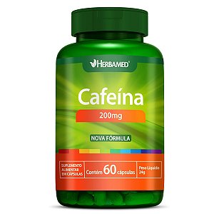 Cafeina 60 Capsulas 200mg Herbamed