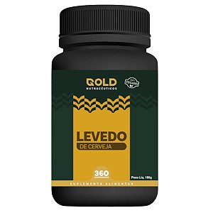 Levedo de Cerveja Vegano 360 Comprimidos Gold Nutracêuticos