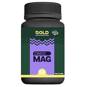 Cinco Magnésio Vegano 60 Comprimidos Gold Nutracêuticos