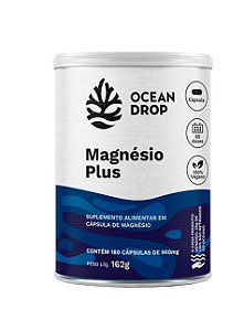 Magnésio Plus 180 Cápsulas 900mg Ocean Drop
