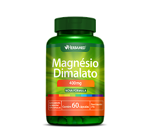 Magnésio Dimalato 400mg 60 Cápsulas Herbamed