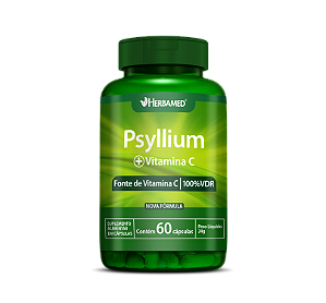 Psyllium + Vitamina C 60 Cápsulas 450mg Herbamed