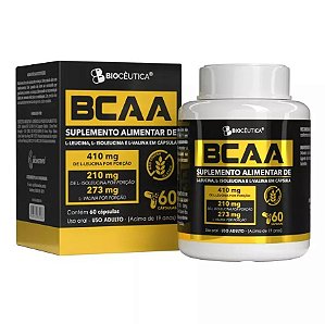 Bcaa - Leucina - Isoleucina - Valina 60 Cápsulas Biocêutica
