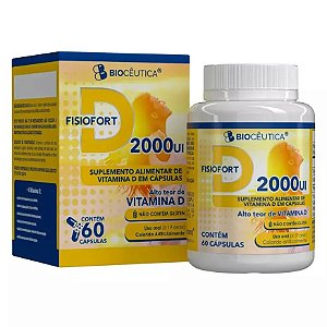 Fisiofort D 2000UI 60 Cápsulas Biocêutica
